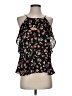 Sienna Sky 100% Polyester Black Sleeveless Blouse Size S - photo 1