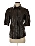 Tyler Boe 100% Viscose Brown 3/4 Sleeve Button-Down Shirt Size 4 - photo 1