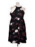 Torrid Floral Black Casual Dress Size 3X Plus (3) - photo 2