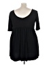 Torrid Black 3/4 Sleeve Top Size 4X Plus (4) - photo 2