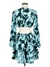 Assorted Brands Print Teal Casual Dress Size M - photo 2