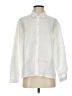 Eileen Fisher Solid White Ivory Long Sleeve Button-Down Shirt Size S - photo 1