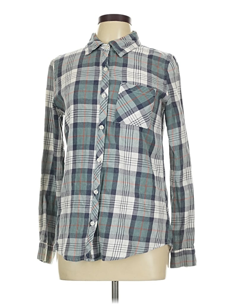 Pre-owned Daytrip Long Sleeve Button Down Shirt In Green