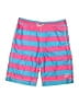 Gap Kids 100% Polyester Stripes Pink Blue Board Shorts Size 12 - photo 1