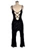 LA Hearts 100% Rayon Stars Black Jumpsuit Size M - photo 2