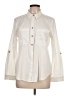 MICHAEL Michael Kors Solid Ivory Long Sleeve Button-Down Shirt Size 12 - photo 1