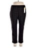 Charter Club Plaid Black Casual Pants Size 16 Petite - photo 1