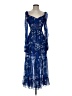 Sau Lee 100% Polyester Blue Cocktail Dress Size 2 - photo 1