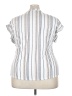 Cure Stripes White Short Sleeve Blouse Size 3X - photo 2