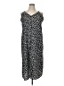 Unbranded 100% Polyester Animal Print Silver Casual Dress Size 1X - photo 1