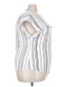 Cure Stripes White Short Sleeve Blouse Size 3X - photo 4