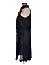 Parker 100% Polyester Solid Black Casual Dress Size L - photo 5