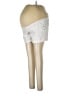 a:glow 100% Cotton Silver White Khaki Shorts Size 10 - photo 1