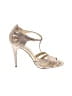 Betsey Johnson Gold Heels Size 8 1/2 - photo 1