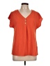 Shein Orange Short Sleeve Top Size L - photo 1