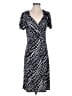 Merona Print Black Casual Dress Size S - photo 1