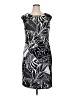Connected Apparel Graphic Black Casual Dress Size 16 - photo 1