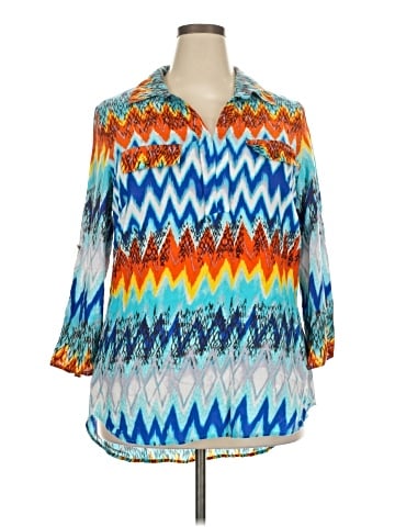 Cato 3/4 Sleeve Blouse (view 1)