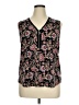 Linda Matthews Black Sleeveless Blouse Size XL - photo 1