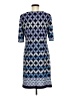 R&K Argyle Blue Casual Dress Size 6 - photo 2