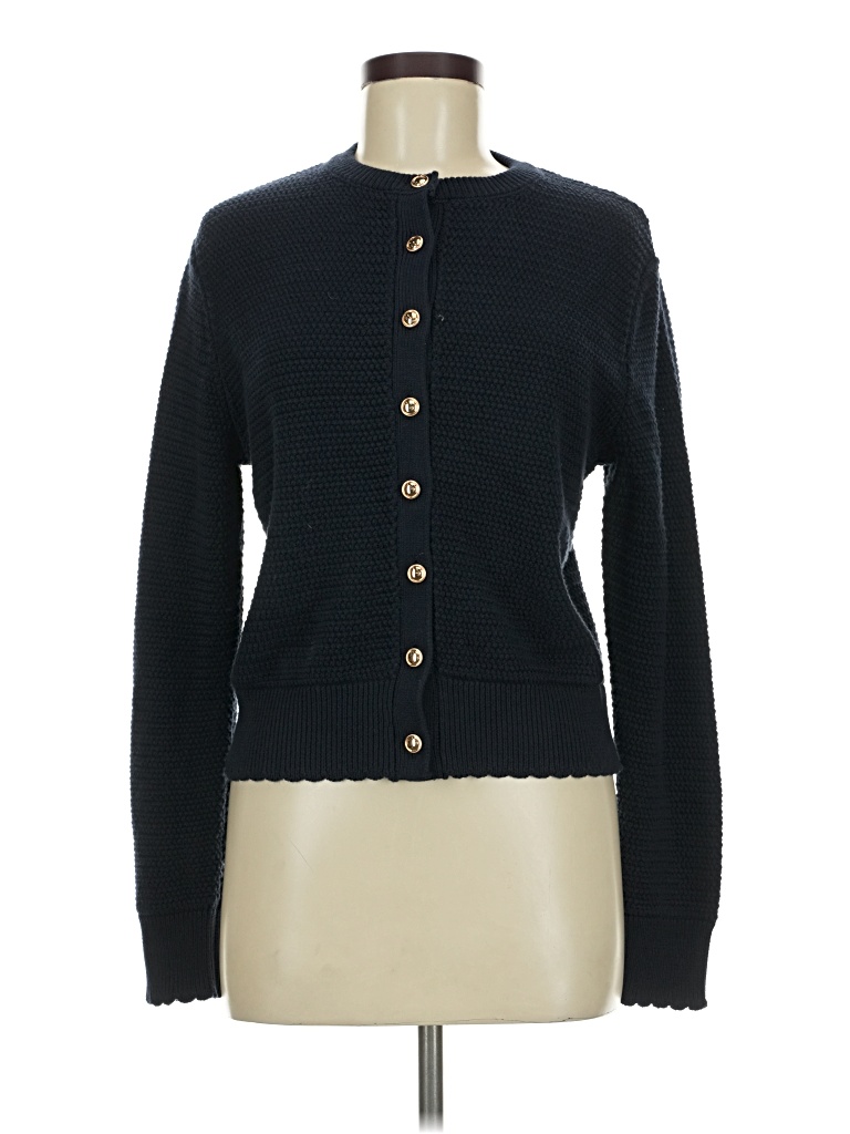 Pre-owned Time And Tru Cardigan Sweater In Black