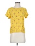 Zara Basic Yellow Short Sleeve Blouse Size S - photo 1