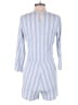 J.Crew 100% Cotton Stripes Blue Romper Size M - photo 2