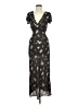 Auguste 100% Viscose Floral Black Cocktail Dress Size M - photo 1
