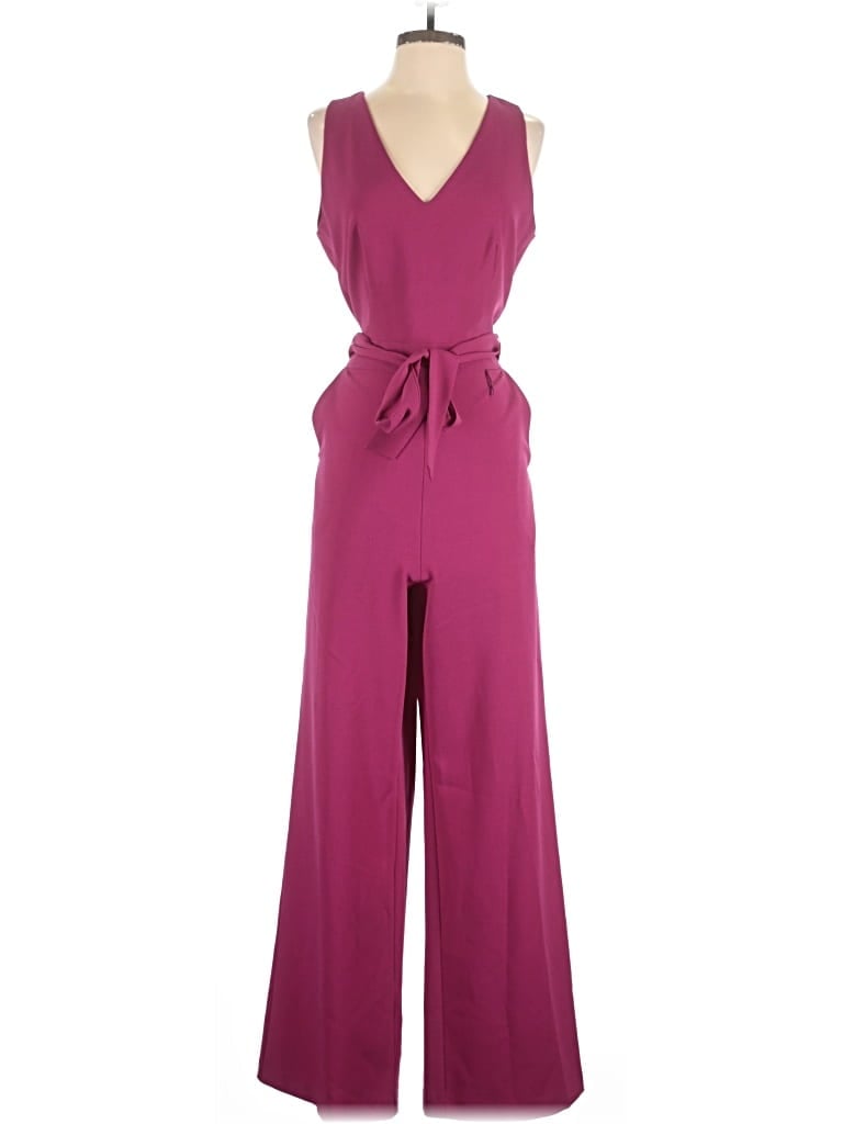 Pre-owned Vince Camuto Jumpsuit In Burgundy