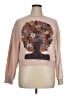 Modern Lux 100% Polyester Floral Pink Sweatshirt Size XL - photo 1
