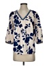 Shein Blue 3/4 Sleeve Blouse Size 4 - photo 1