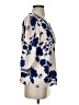 Shein Blue 3/4 Sleeve Blouse Size 4 - photo 4