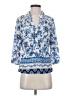 Emily Daniels Blue 3/4 Sleeve Blouse Size S - photo 1