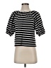 J.Crew 100% Cotton Stripes Black Short Sleeve Top Size S - photo 1