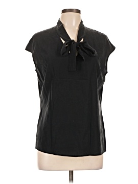 St. John Short Sleeve Silk Top (view 1)