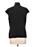 St. John Black Short Sleeve Silk Top Size 10 - photo 2