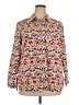 Talbots Paisley Pink Long Sleeve Blouse Size 2X - photo 1