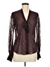 Express 100% Polyester Brown Long Sleeve Blouse Size M - photo 1