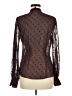 Express 100% Polyester Brown Long Sleeve Blouse Size M - photo 2