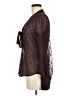 Express 100% Polyester Brown Long Sleeve Blouse Size M - photo 5