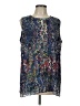 CAbi 100% Polyester Blue Sleeveless Blouse Size L - photo 1