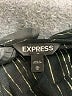 Express Outlet Metallic Black Short Sleeve Blouse Size M - photo 7