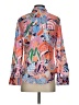 Talbots 100% Cotton Print Orange 3/4 Sleeve Blouse Size XS - photo 2
