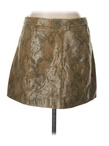 Zara Faux Leather Skirt (view 2)