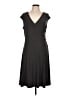 Nic + Zoe Solid Gray Cocktail Dress Size L - photo 1