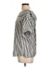 Unbranded Stripes Black 3/4 Sleeve Blouse Size L - photo 5