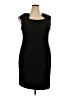 Calvin Klein Solid Black Cocktail Dress Size 18 - photo 1