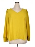 Ann Taylor LOFT 100% Polyester Yellow 3/4 Sleeve Blouse Size XL - photo 1