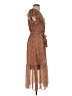 BTFBM 100% Polyester Animal Print Brown Casual Dress Size S - photo 4