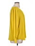 Ann Taylor LOFT 100% Polyester Yellow 3/4 Sleeve Blouse Size XL - photo 4